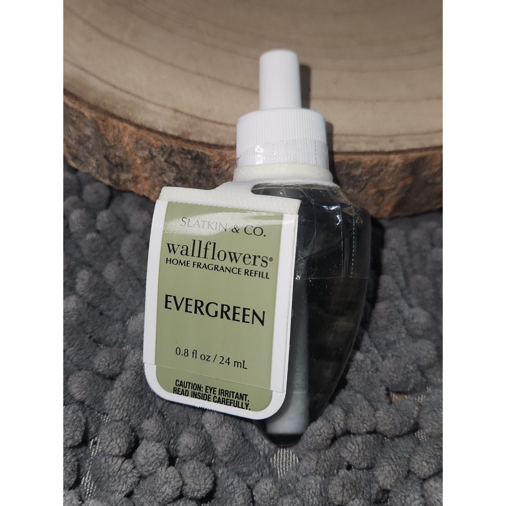 Bath Body Works EVERGREEN Wallflower Home‎ Scent Oil Refill Bulb~NEW